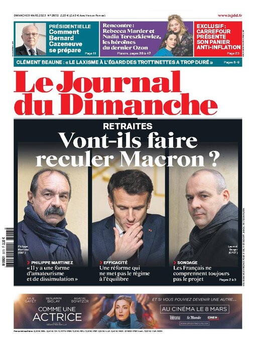 Title details for Le Journal du dimanche by Lagardere Media News - Available